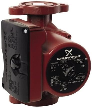 Grundfos UPS 15-58 FC Cast Iron Recirculation Pump with 35.6 Degree Low Temperat, N/A by Grundfos Pumps Corp