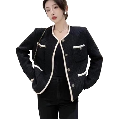 Manteau décontracté en tweed pour les sorties en ville automnales