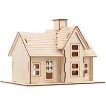 Totority 3D Wooden Cottage Puzzle DIY Kit for Kids and Adults, Creative Handcrafted Wooden Model House, Educational Toy Enhancing Spatial Imagination, Logic & Motor Skills
