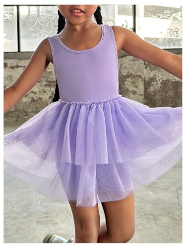 WDIRARA Toddler Girl's Layered Ruffle Sleeveless Dress A Line Swing Tank Dresses with Built in Shorts3