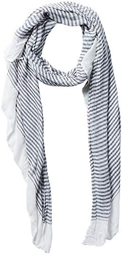 Hadley Wren Women's Lightweight Summer Insect Shield Scarf, Black Stripes, One Size
