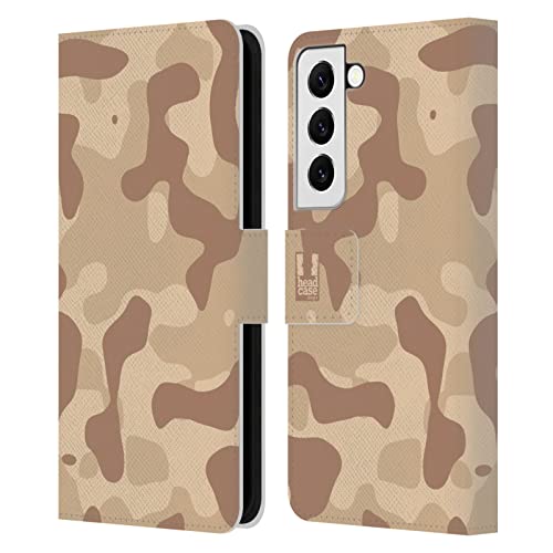 Housse Samsung Galaxy S22 5G protection intégrale et fonction support camouflage marron