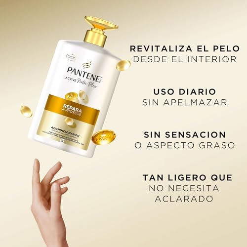 Miniatura 2 de Pantene Pro-V Repara y Protege Champú 1L +Acondicionador 800ml Pelo Dañado | Limpia Y Protege Los Enlaces Capilares, Con Dispensador