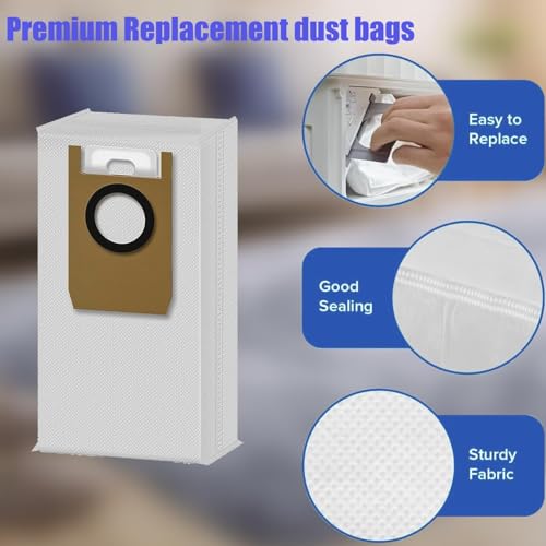 Image of Omni S1 Pro Replacement Parts Accessories for Eufy Omni S1 /S1 Pro Robot Vacuum: Main Brush X1, Side Brush X4, Washable Filter X3, Dust Bag X4, Rolling Mop X1 13-Pack