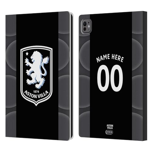 Étui portefeuille iPad Pro 11 M4 Aston Villa en cuir pour supporter passionné