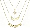 3 Piezas Collar en Capas para KATSEYE Merch - Colgantes Chapados en Oro 18K Collar Choker Apilable para Concierto y Uso Diario, Joyería Regalo para Fans Mujer 2