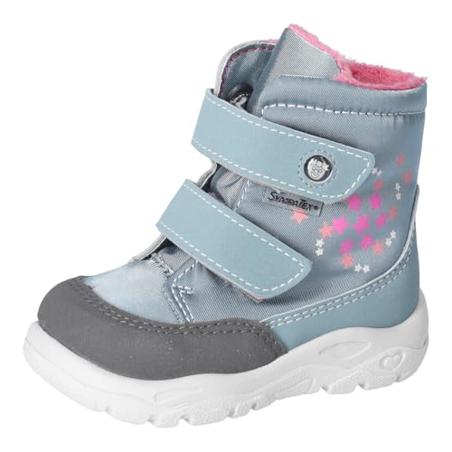 RICOSTA Milena Girls' Winter Boots - Learn to Walk, Medium Width Loose, Sympatex, Vegan, Arctic 130, 24 EU