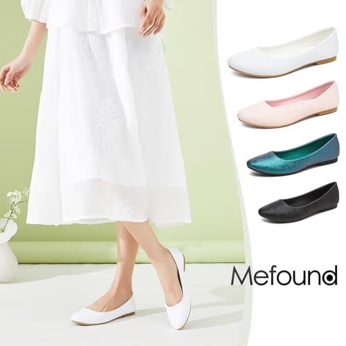 Women's Ballet Flats Shoes Comfortable PU Leather Dress Slip on Shoes Teacher Business Casual3