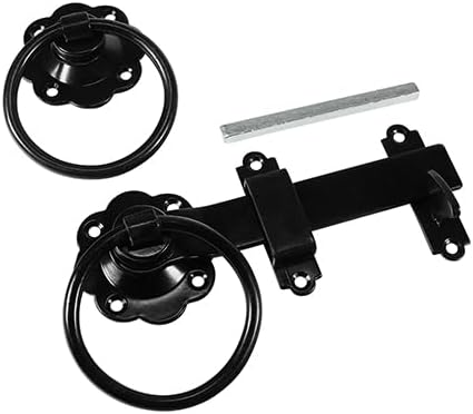 Timco - Ring Gate Latch - Plain - Black (Size 6" - 1 Each)