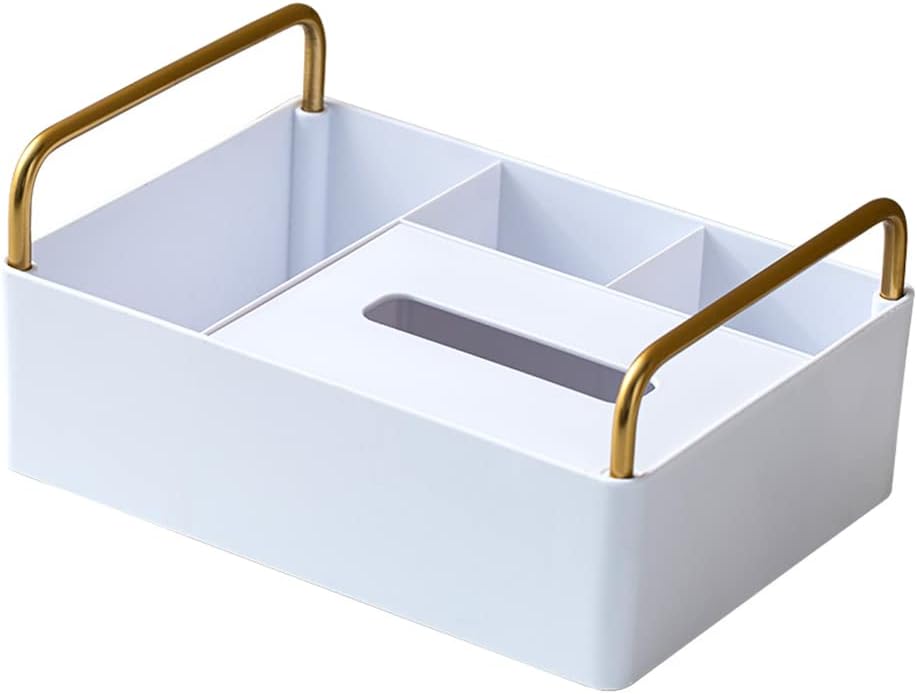 Tissue Storage Box Storage Boxes For Home Office Living Room Table Multifunctional Suction Paper Container Small Storage Box With Handle For Kids