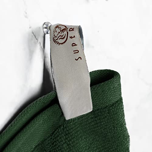 Superior Ultra-Soft 6-Piece Cotton Towel Set, Includes 2 Bath Towels, 2 Hand Towels, And 2 Washcloths For Bathroom, Guest Room, Quick Dry, Daily Use Home Essential Towels, Forest Green #TOP3