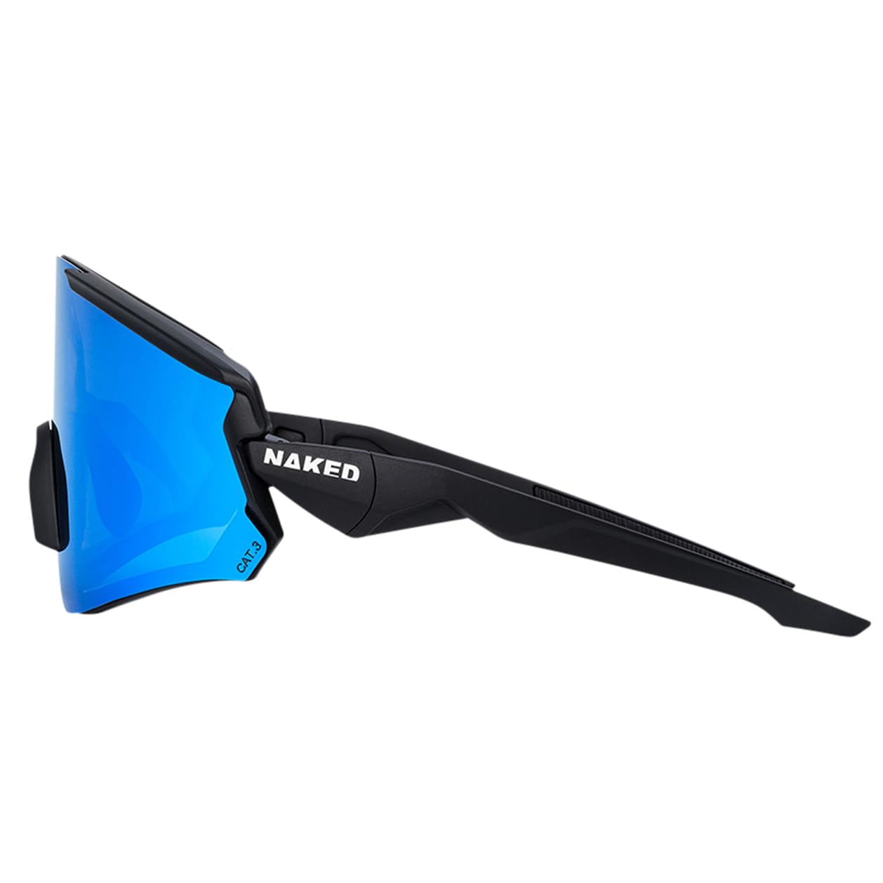 NAKED Optics FALCON - Occhiali sportivi per uomo e donna, occhiali da sole sportivi con protezione UV, fascia magnetica e lenti intercambiabili