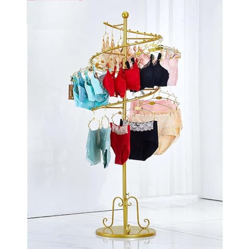 Cintre multifonctionnel pour lingerie et présentoir à soutiens-gorge à tringles