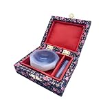 KOLAMOON ID: 50MM 1.97' Lab Grinding Natural Agate Mortar and Pestle Set Standard Form Inner Diameter 50mm...
