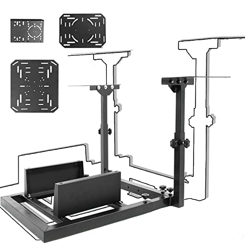 Anman G920 Connecting Seat Racing Simulator Stand Double Shifters Fits for Logitech G29 G923,Thrustmaster T300RS T150S TX,Fanatec,PC,PS4 without Steering Wheel,Pedal,Handbrake & Seat