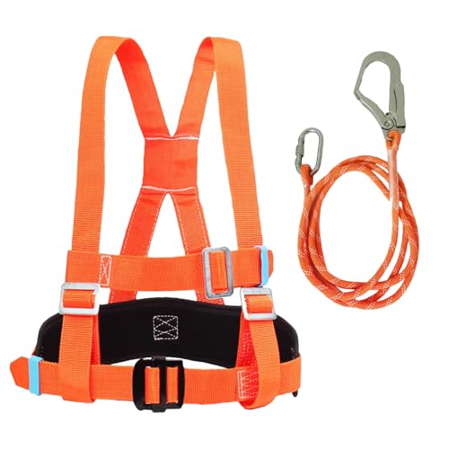 TAOZHUGONG Absturzsicherung Sicherheitsgurt, Klettergurt, Auffanggurt Absturzsicherung Dachdecker, Auffanggurt Absturzsicherung Set, Luftarbeit Absturzsicherung