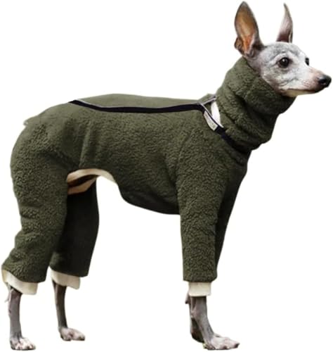 Vskd 犬コート 冬 タートルネック ウィペット服 イタリアングレーハウンド服 グレーハウンド ベドリントン犬服 四脚 ドッグウェア ペット服 犬用防寒着 暖かいセーター おしゃれ 保温 防風 犬パジャマ 室内外兼用 秋冬用 ファッション快適 犬ジャケッ