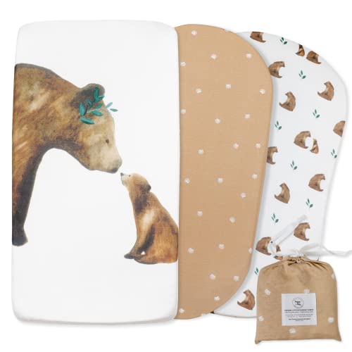 POPPI & MAX: 100% Organic Bassinet Sheets