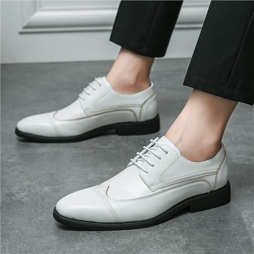 Men's Lace up Oxford Dress Shoes Calfskin Leather Formal Business Casual Oxfords Comfortable Slip Resistant Classic Office Wedding Wear2