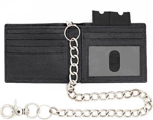 J T C JUZAR TAPAL COLLECTION Genuine Leather Bifold Wallet for Men RFID Blocking, ID Window, Card Slots, 20