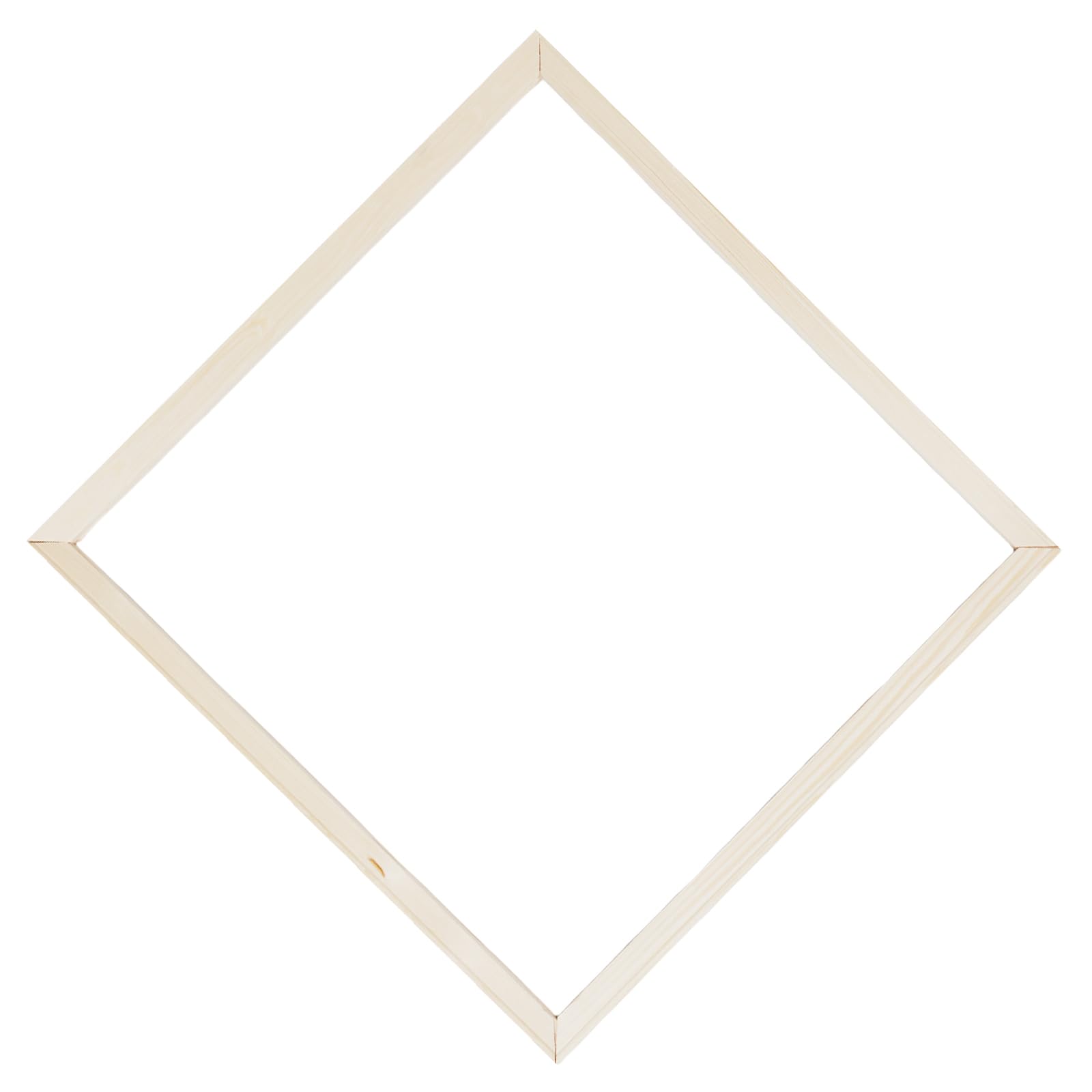 Marco de madera 50x50 para lienzo Homoyoyo con acabado rústico natural 1