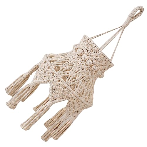 Cabilock Handmade Lamp Shade for Living Room Rope Pendant Light Ceiling Lamp Cover Decorative Hanging Light Shade