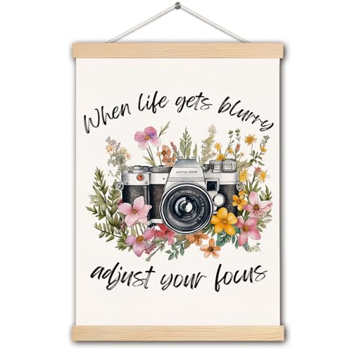 TAZSWDMM Floral Photography Poster Wall Art Framed, When Life Gets