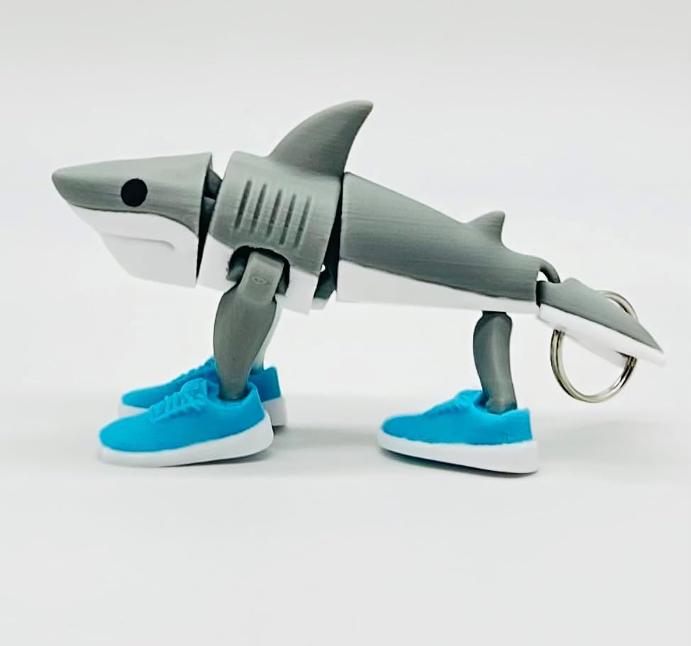 Genérico Tralalero Tralala. Tiburón Articulado con Zapatillas.