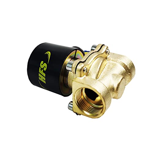 Hfs (R) 12V Dc Electric Solenoid Valve Water Air Gas, Fuels N/C - 1/2In Npt Available (12V Dc 1/2In Npt) #TOP5