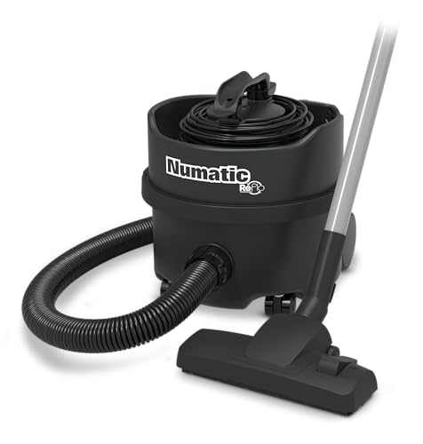 Numatic PRH180 Lite Bagged Cylinder Vacuum 620W 8 Litres ReFlo Black