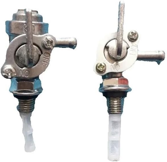 Left Port Male Thread Tank Shut Off Petcock Fits for 168 170 188 190 GX200 GX390 GX420 2KW 5KW 8KW(P01021)