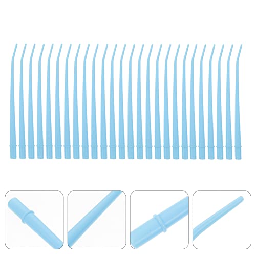 Healifty Straws Disposable Tools Disposable Pro 25Pcs Dental Saliva Ejectors Dental Aspirator Aspirating Suction Tips Disposable Suction Tips (Blue) Disposable Pro Straws Disposable Straws #TOP5