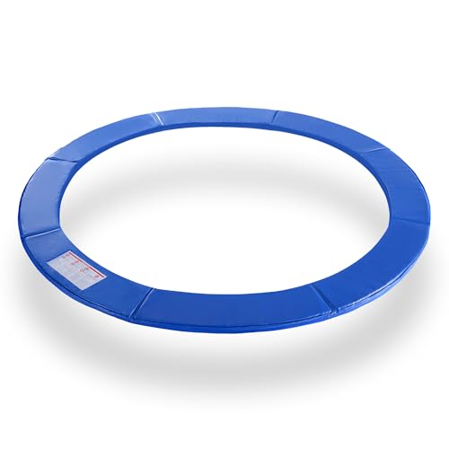 Exacme Trampoline Pad Replacement 15 Foot, Round Safety Frame Pad Spring Cover, Blue, CP15B