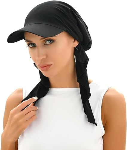 Gorra Chemo Mujer Protección Solar con Banda Elástica miniatura 1