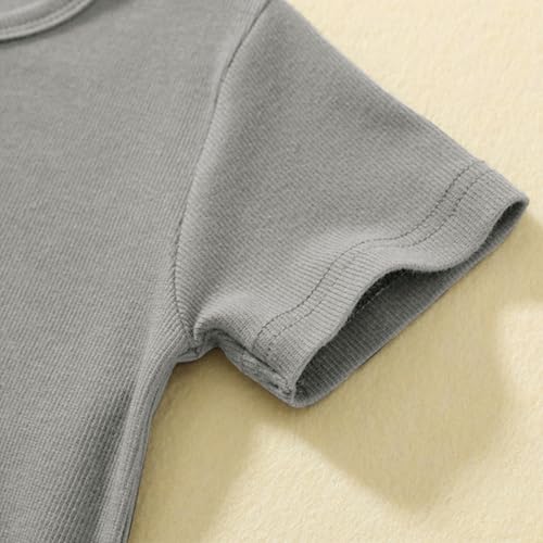 Little Girls Basic Cotton Soft Breathable Henley Shirt Kids Crewneck Button up Ribbed Shirts Summer Solid Casual Teen Tops3