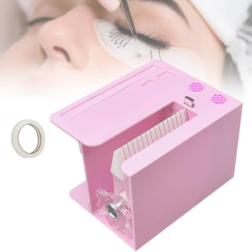 levigationlu Máquina para Hacer Extensiones De Pestañas, Separador De Pestañas Postizas, Máquina para Hacer Abanicos De Pestañas, Divisor De Raíces, con Tablero De Extensiones,Pink