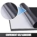 ELV Black Felt Fabric Adhesive Sheets (10 Count) Multipurpose Velvet Sheet with Sticky Glue Back for Art & Crafts, Jewelry Box Liner, Furniture Protector Pads Water Resistant (A4 Size) (Black)
