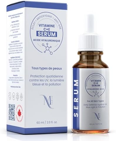 Mar & Mor | Vitamin C + E Serum | Hyaluronic Acid | Daily Protection Against UV, Blue Light & Pollution | UNIQUE Canadian Skin Care |