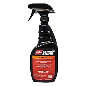 Malco Showroom Shine Spray Car Wax â Best Car Wax Spray for Professional Finish/Easy to Use Instant Detailer Spray/Cleans and Waxes Painted Surfaces, Metal and Glass / 22oz. (110422)