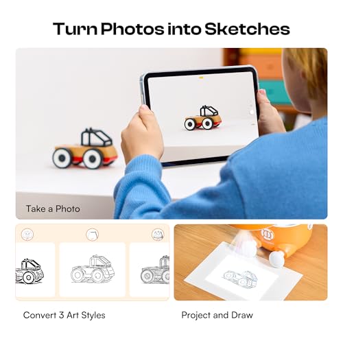 image for Caydo T3 Smart Drawing Projector with AI Magic, Step-by-Step Learn to 