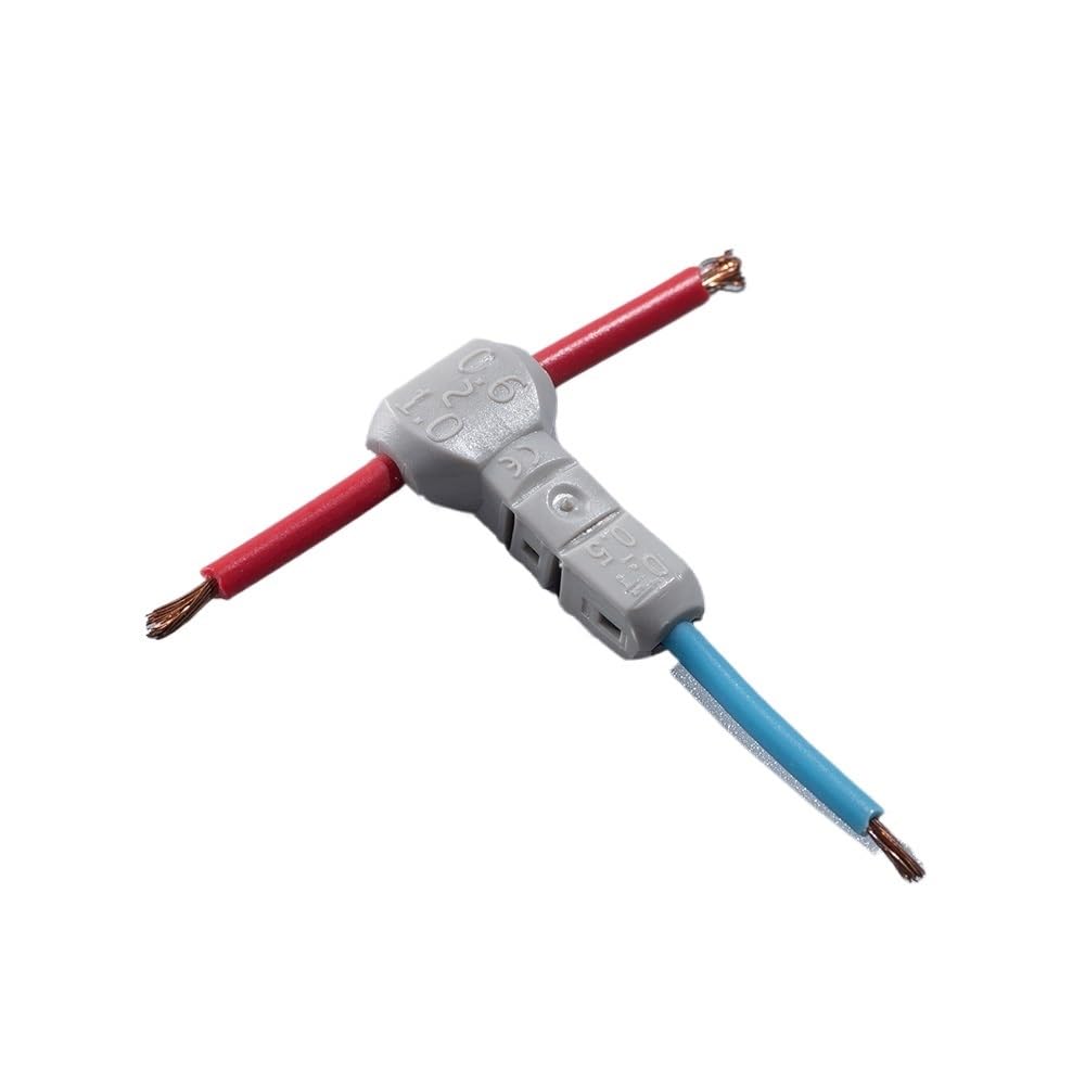 Connecteur de câble T-21, 100 pièces, Type T, 18 AWG, 0,75 mm, 23 à 20 AWG, 0,3 à 0,5 mm, bornes à à épissure Rapide