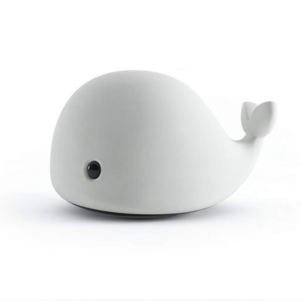 Luz de Noche con Forma de delfín para niños, luz Nocturna de Silicona Suave para niños, lámpara táctil LED Recargable, Regalos de cumpleaños para niños pequeños
