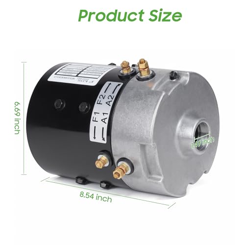 10L0L 36 Volt Golf Cart Electric Motor - Compatible with EZGO TXT PDS (2000 - Up, OEM 73124-G01, 73124-G08, 73445-G02) ZQS36-3.0C-T DC SepEx Motor by 10L0L - Image 7