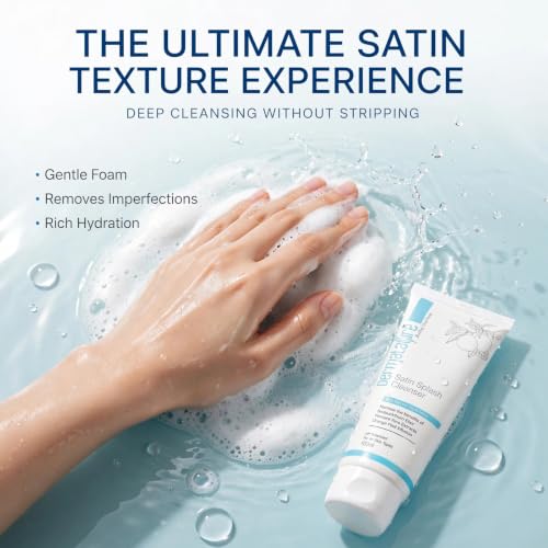 Image of Satin Splash Face Cleanser (100ml) | Brightening Face Wash for Korean Glass Skin Glow | Deep Cleansing & Hydration| For all Skin Type |dermalaure face wash