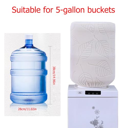 NentMent Water Cooler Dispenser Dust Cover 5 Gallon Water Bottle Cover Decor Sun Shield Sleeve for Top Loading Water Dispenser 5gal Water Jug Barrel Nature Spring Water Bottles Container