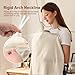 BlissMomum Breastfeeding Cover with Removable Hoop Arch Neckline,Breathable Nursing Cover Up for Breastfeeding, 100% Cotton Breast Feeding Covers for Women (Ivory)