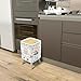 Trash Can with Lid Childish seamless pattern forest fairies baby animals Creative Garbage Can Rectangular Waste Bin Press Cover Dog Proof Wastebasket for Kitchen Bathroom Living Room Nursery