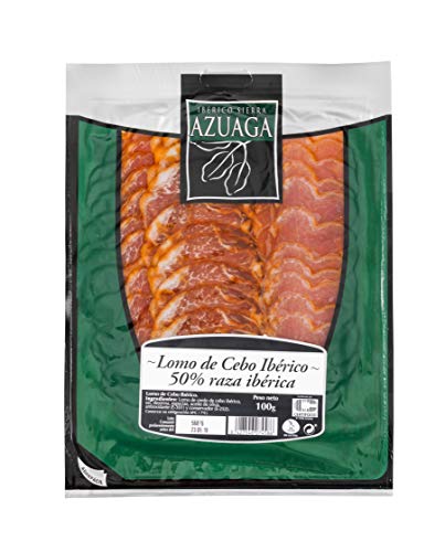 Azuaga- Lonchas Lomo de Cebo Iberico 50% raza iberica - 100 gr