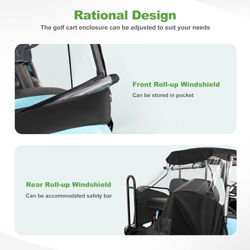 10L0L Gabinete de carrinho de golfe para carro de clube 4 passageiros capa de carrinho de golfe 4 la