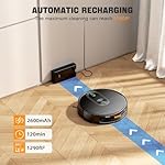 XIEBro Robot Vacuum and Mop Combo, 2 in 1 Robotic Vacuums Cleaner with 6500Pa Max Suction, App/Wi-Fi/Voice, Robot Vacuum with Schedule, Self-Charging, Slim, for Pet Hair, Hard Floor, Carpet - Image 3